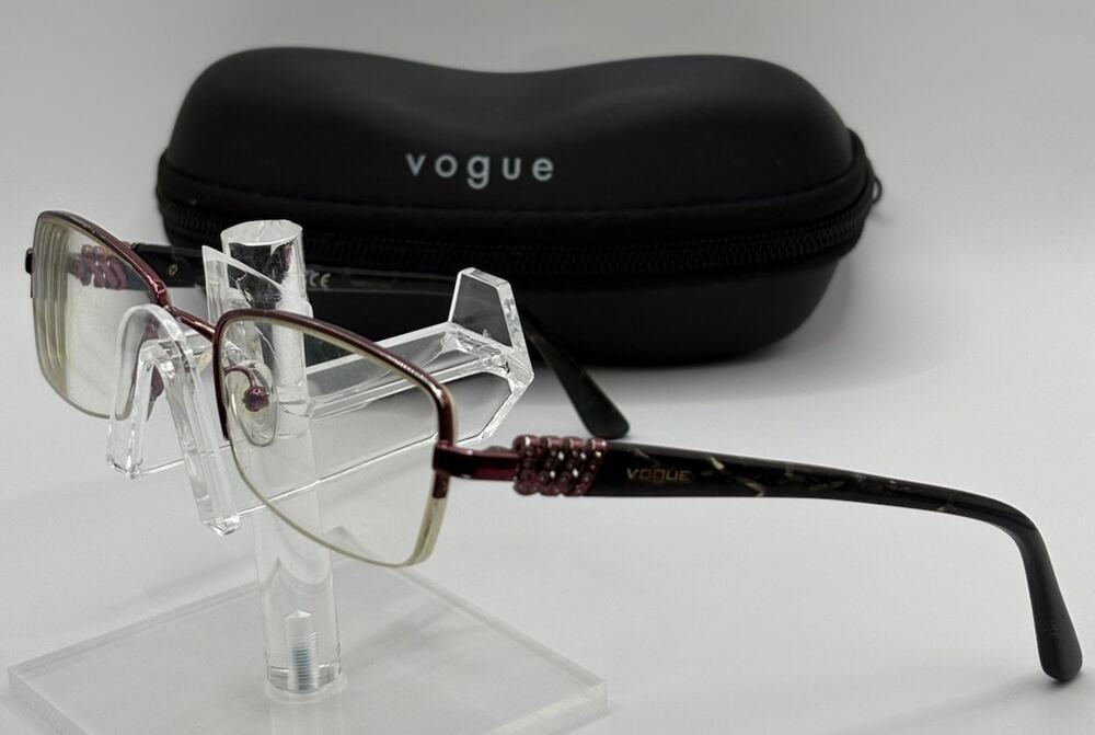Vogue VO3813-B Eyeglasses Red Black 51-17 w/ Case